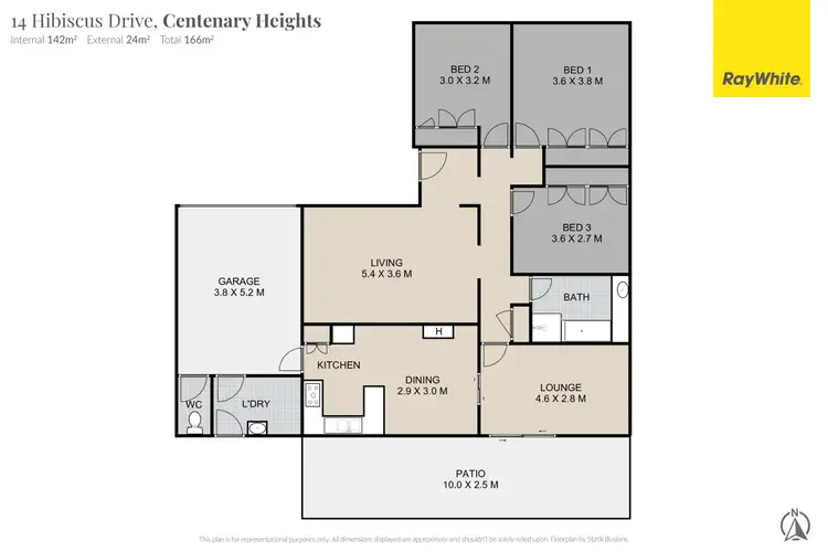 Floorplan of Homely house listing, 14 Hibiscus Drive, Centenary Heights QLD 4350
