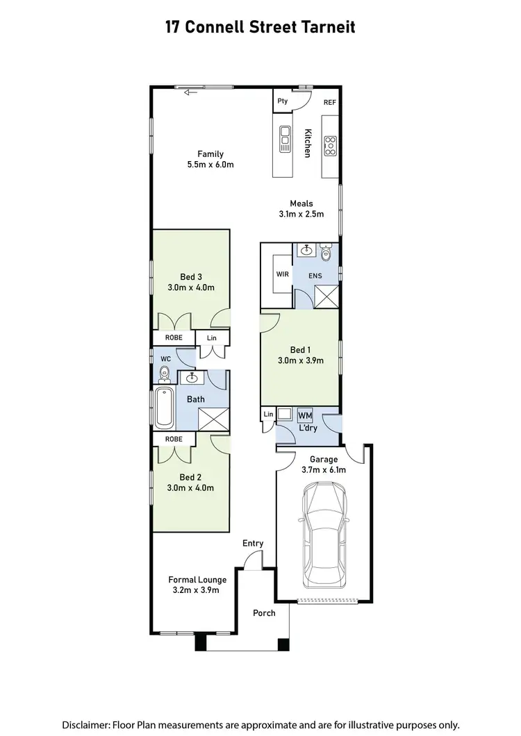 Floorplan of Homely house listing, 17 Connell Street, Tarneit VIC 3029