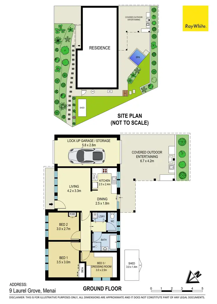 Floorplan of Homely semi-detached listing, 9 Laurel Grove, Menai NSW 2234