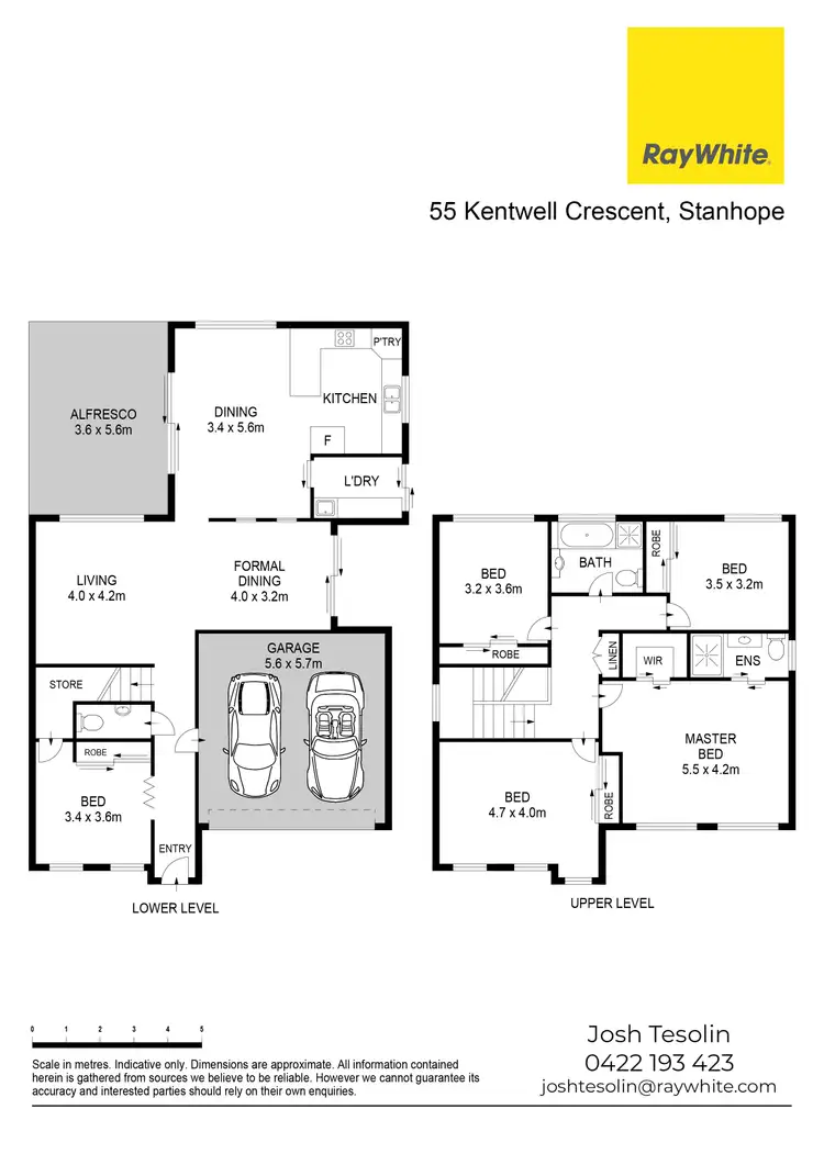 Floorplan of Homely house listing, 55 Kentwell Crescent, Stanhope Gardens NSW 2768