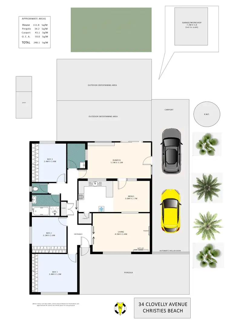 Floorplan of Homely house listing, 34 Clovelly Avenue, Christies Beach SA 5165