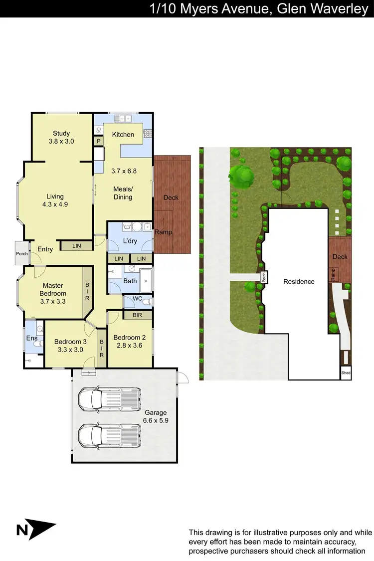 Floorplan of Homely unit listing, 1/10 Myers Avenue, Glen Waverley VIC 3150