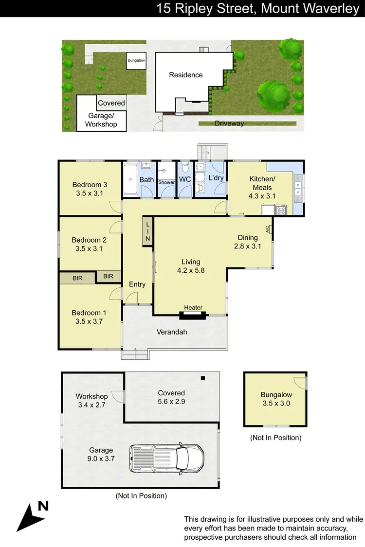 Floorplan of Homely house listing, 15 Ripley Street, Mount Waverley VIC 3149
