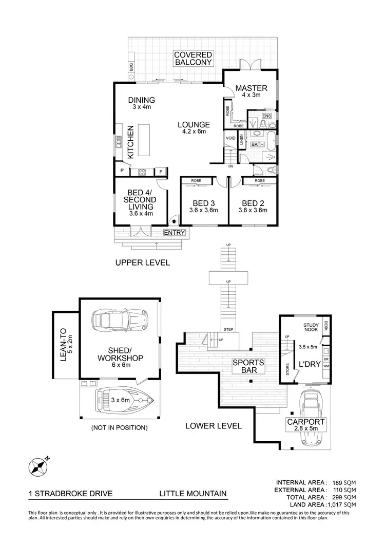 Floorplan of Homely house listing, 1 Stradbroke Drive, Little Mountain QLD 4551
