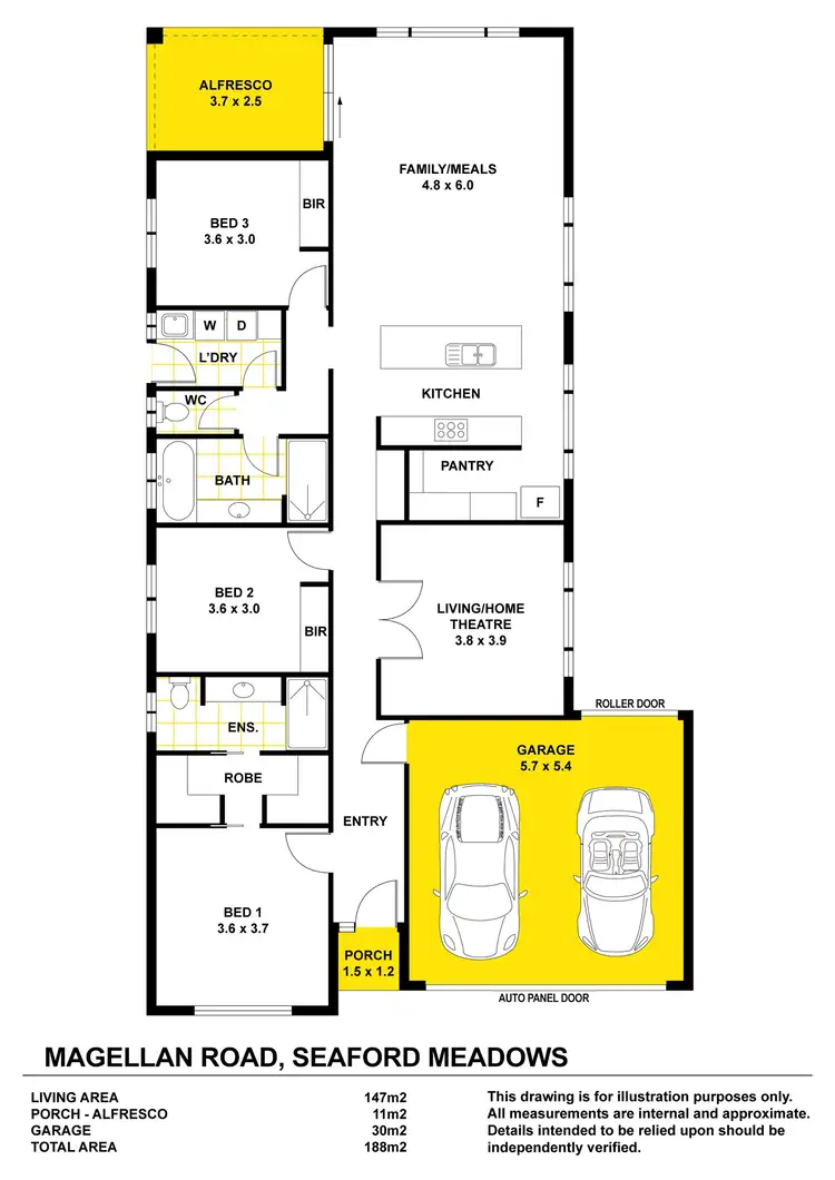 Floorplan of Homely house listing, 39 Magellan Road, Seaford Meadows SA 5169
