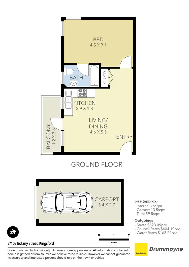 Floorplan of Homely apartment listing, 7/102 Botany Street, Kingsford NSW 2032