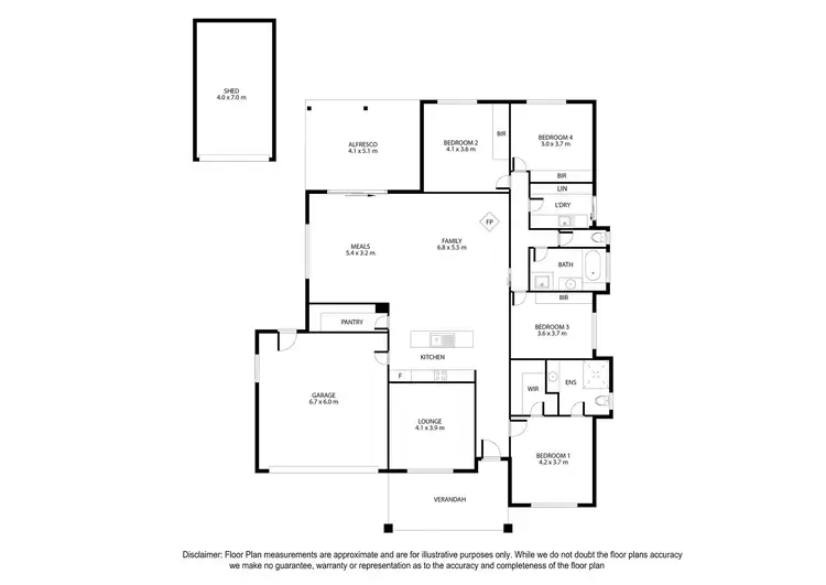 Floorplan of Homely house listing, 42 Matthew Flinders Way, Mount Gambier SA 5290