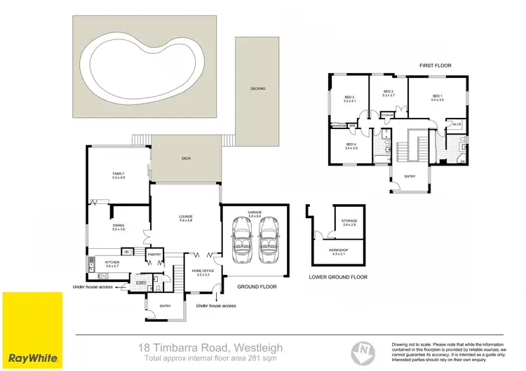 Floorplan of Homely house listing, 18 Timbarra Road, Westleigh NSW 2120
