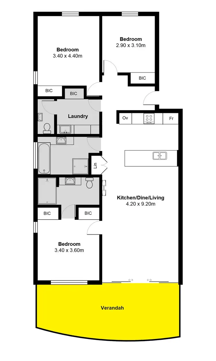Floorplan of Homely apartment listing, 8/2 Solway Crescent, Encounter Bay SA 5211
