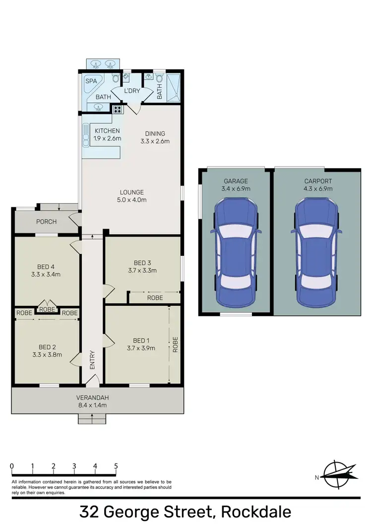 Floorplan of Homely house listing, 32 George Street, Rockdale NSW 2216