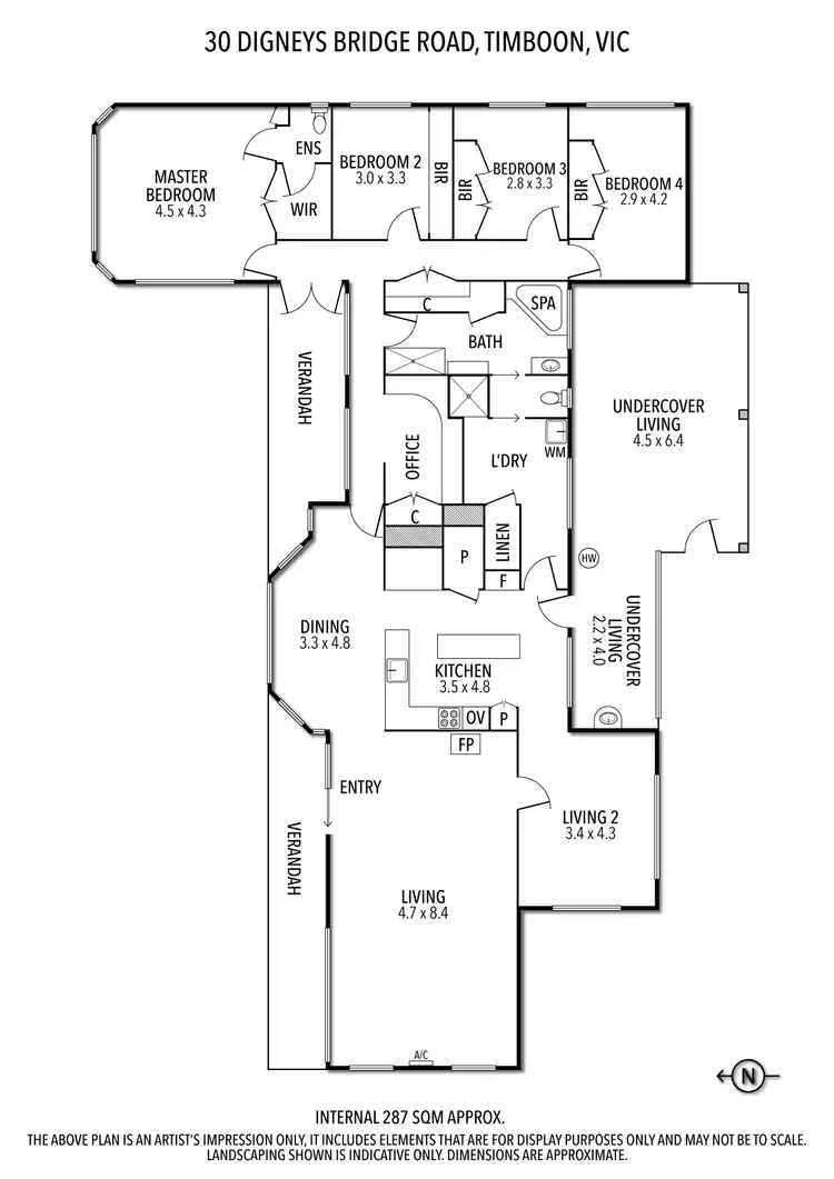 Floorplan of Homely house listing, 30 Digneys Bridge Road, Timboon VIC 3268