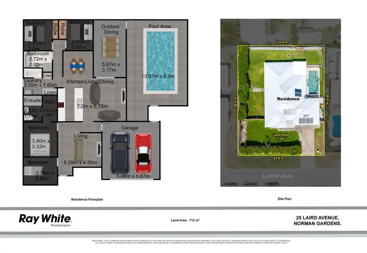 Floorplan of Homely house listing, 25 Laird Avenue, Norman Gardens QLD 4701