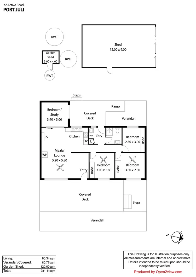 Floorplan of Homely house listing, 72 Active Road, Port Julia SA 5580