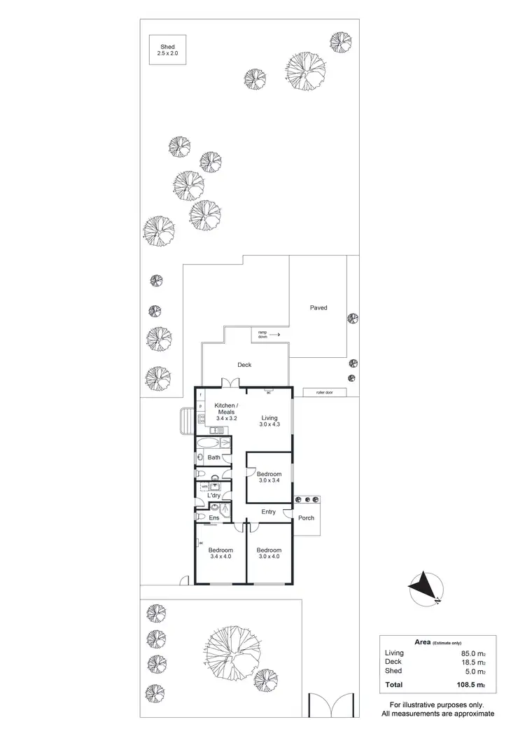 Floorplan of Homely house listing, 5 Woodfield Street, Enfield SA 5085