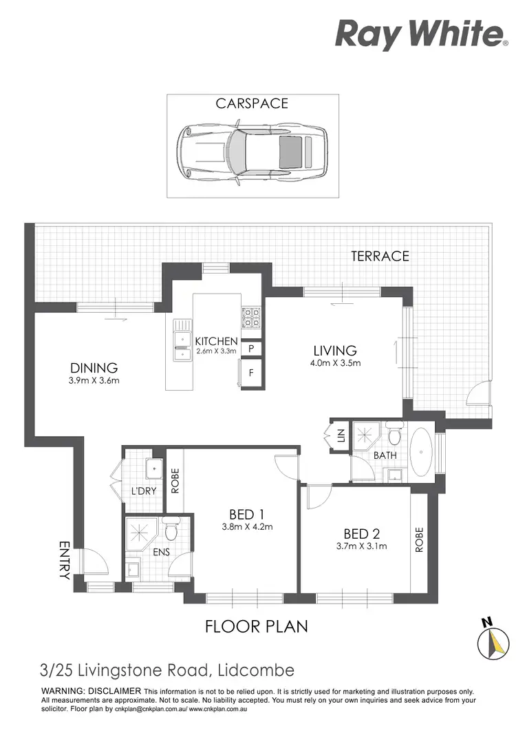 Floorplan of Homely apartment listing, 3/25 Livingstone Road, Lidcombe NSW 2141