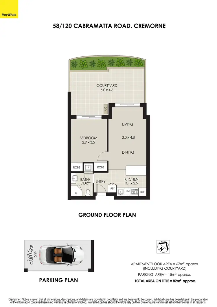 Floorplan of Homely apartment listing, 58/120 Cabramatta Road, Cremorne NSW 2090