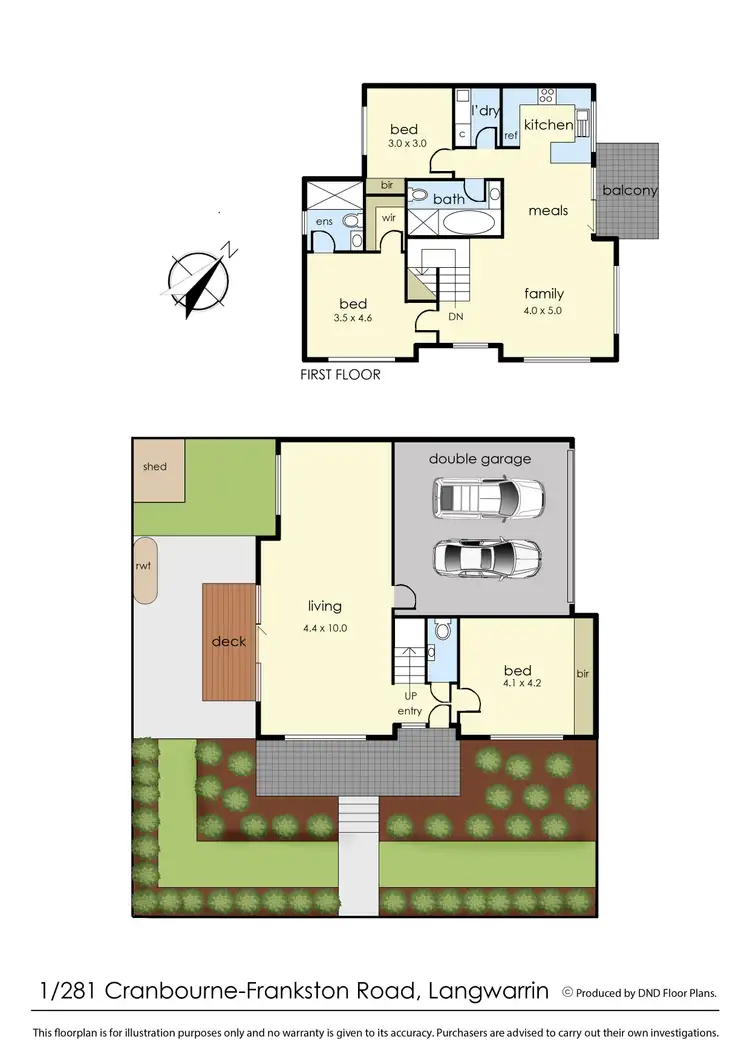 Floorplan of Homely house listing, 1/281 Cranbourne Frankston Road, Langwarrin VIC 3910