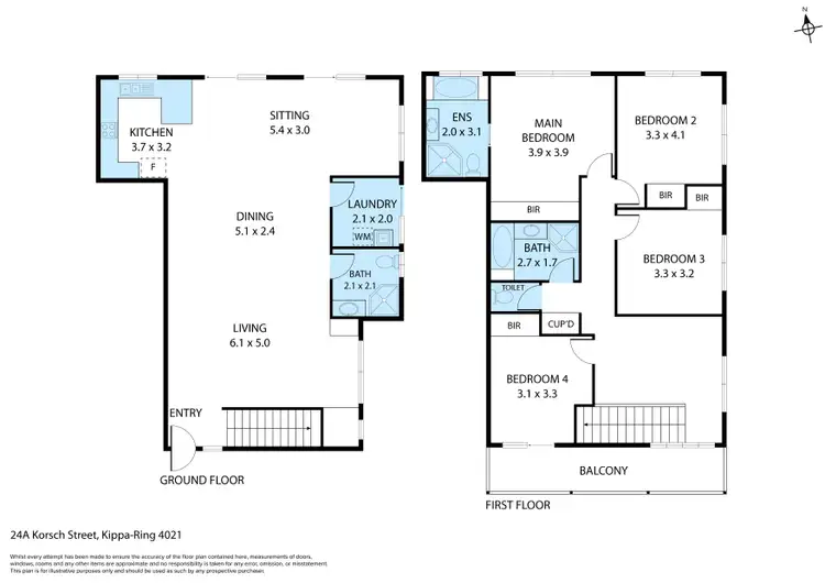 Floorplan of Homely house listing, 24a Korsch Street, Kippa-Ring QLD 4021