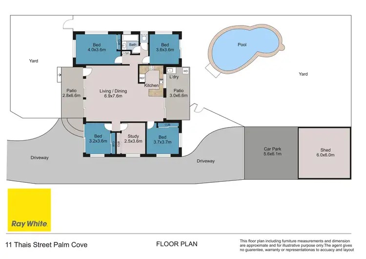 Floorplan of Homely house listing, 11 Thais Street, Palm Cove QLD 4879