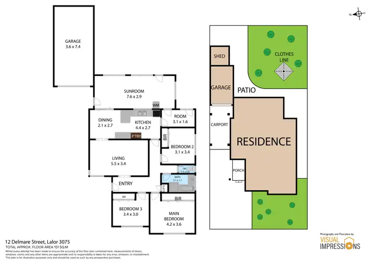 Floorplan of Homely house listing, 12 Delmare Street, Lalor VIC 3075