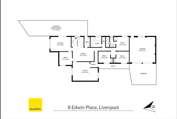 Floorplan of Homely house listing, 8 Edwin Place, Liverpool NSW 2170
