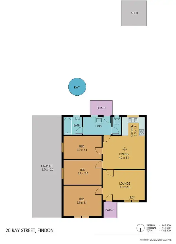 Floorplan of Homely house listing, 20 Ray Street, Findon SA 5023