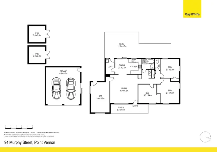 Floorplan of Homely house listing, 94 Murphy Street, Point Vernon QLD 4655