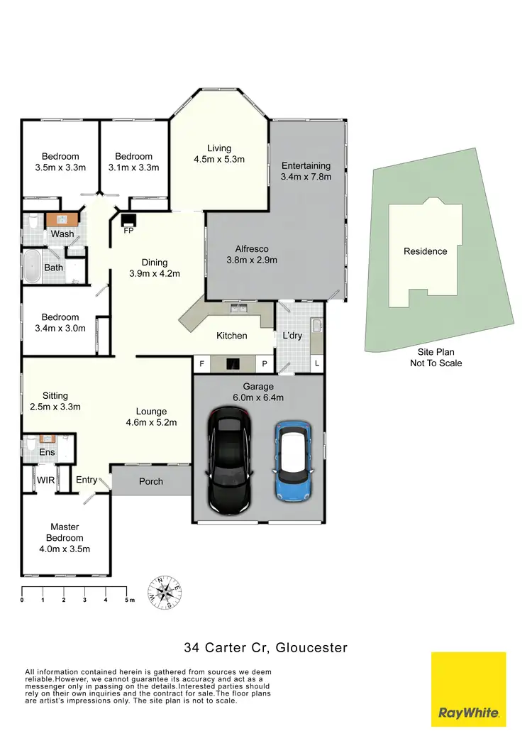 Floorplan of Homely house listing, 34 Carter Crescent, Gloucester NSW 2422