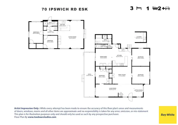 Floorplan of Homely house listing, 68-70 Ipswich Street, Esk QLD 4312