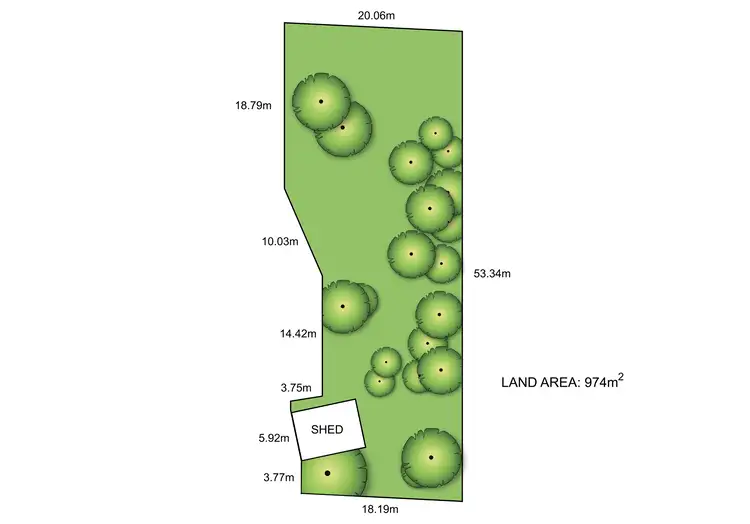 Floorplan of Homely land listing, 50 Kia-Ora Parade, Ferntree Gully VIC 3156