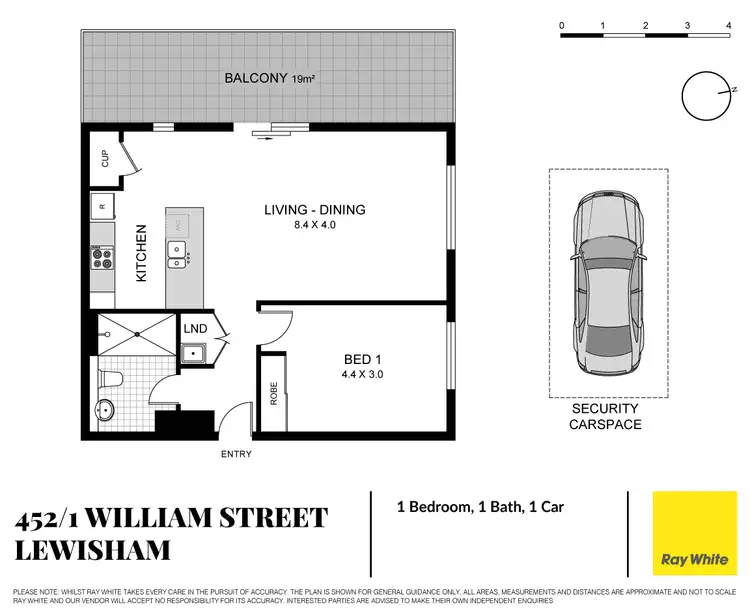 Floorplan of Homely apartment listing, 452/1 William Street, Lewisham NSW 2049