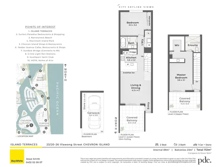 Floorplan of Homely apartment listing, 23/20-26 Illawong Street, Chevron Island QLD 4217