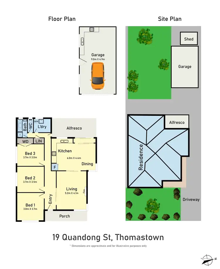 Floorplan of Homely house listing, 19 Quandong Street, Thomastown VIC 3074