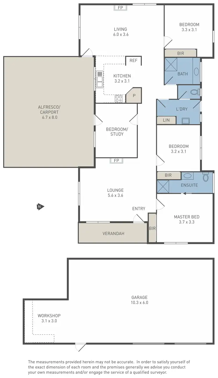 Floorplan of Homely house listing, 325 De Motts Road, Anakie VIC 3213