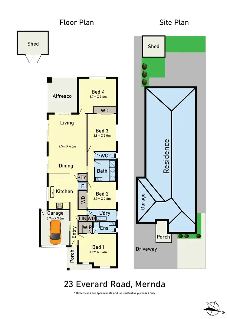 Floorplan of Homely house listing, 23 Everard Road, Mernda VIC 3754