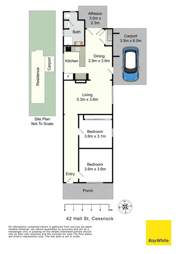Floorplan of Homely house listing, 42 Hall Street, Cessnock NSW 2325