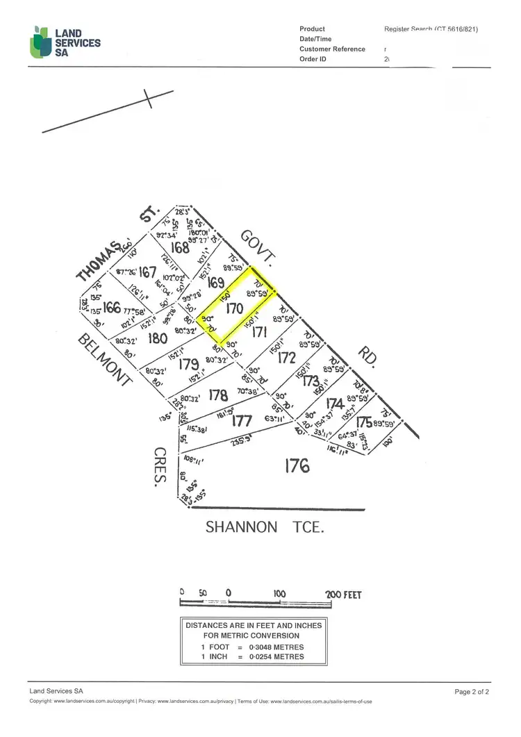 Floorplan of Homely land listing, 30 & 32 (Lots 170 & Clinton Road, Maitland SA 5573