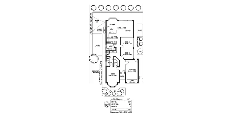 Floorplan of Homely house listing, 3/13 Melinda Crescent, Paradise SA 5075