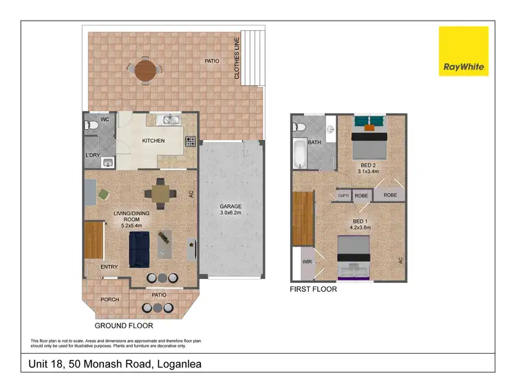 Floorplan of Homely unit listing, 18/50 Monash Road, Loganlea QLD 4131