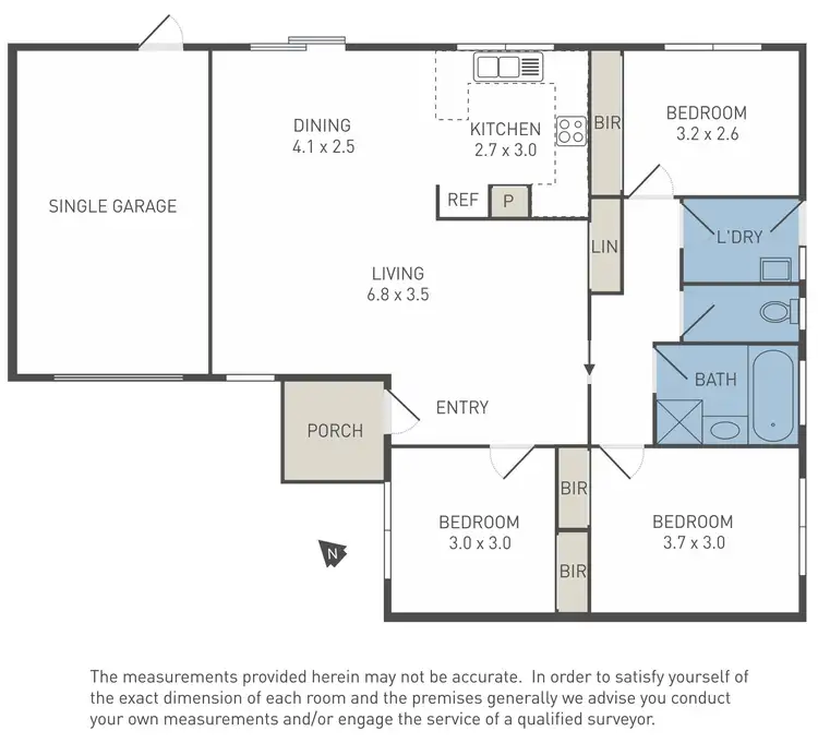 Floorplan of Homely unit listing, 2/8 Anglia Court, Werribee VIC 3030