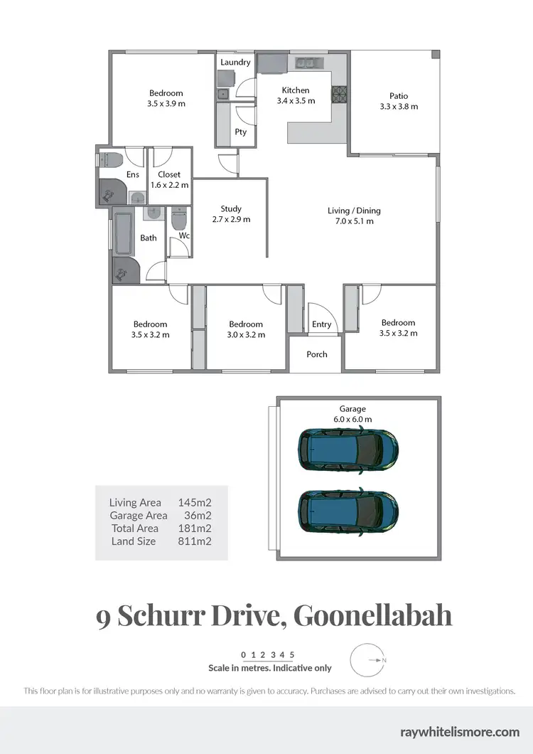 Floorplan of Homely house listing, 9 Schurr Drive, Goonellabah NSW 2480