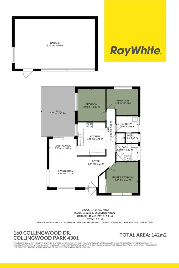 Floorplan of Homely house listing, 160 Collingwood Drive, Collingwood Park QLD 4301