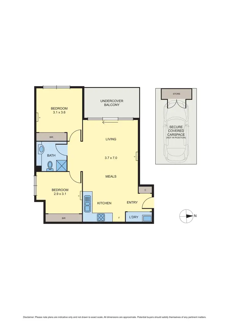 Floorplan of Homely unit listing, 3/1 Pottery Court, Brunswick VIC 3056