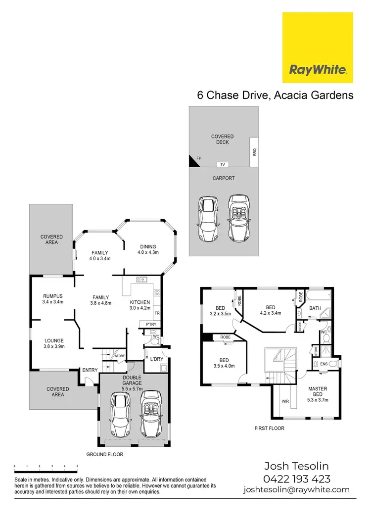 Floorplan of Homely house listing, 6 Chase Drive, Acacia Gardens NSW 2763