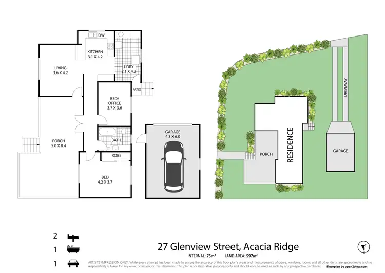 Floorplan of Homely house listing, 27 Glenview Street, Acacia Ridge QLD 4110