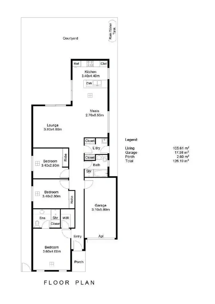 Floorplan of Homely house listing, 25D Frederick Road, Royal Park SA 5014