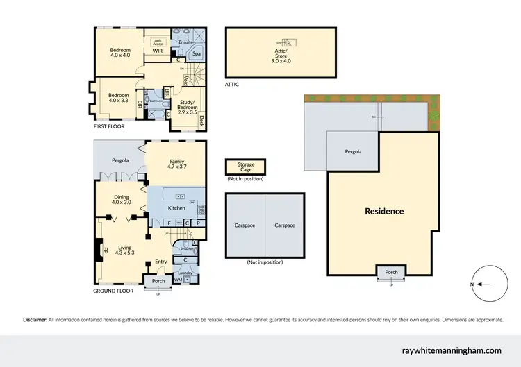 Floorplan of Homely townhouse listing, 10C Moule Avenue, Brighton VIC 3186