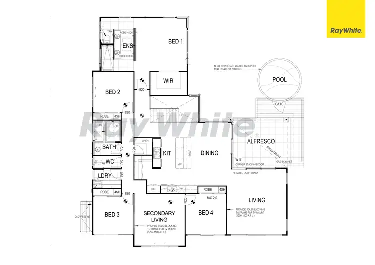 Floorplan of Homely house listing, 6 Wattlebird Close, Bli Bli QLD 4560