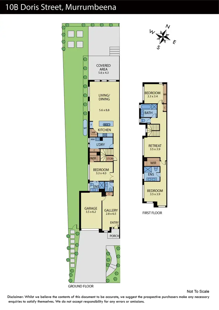 Floorplan of Homely townhouse listing, 10B Doris Street, Murrumbeena VIC 3163