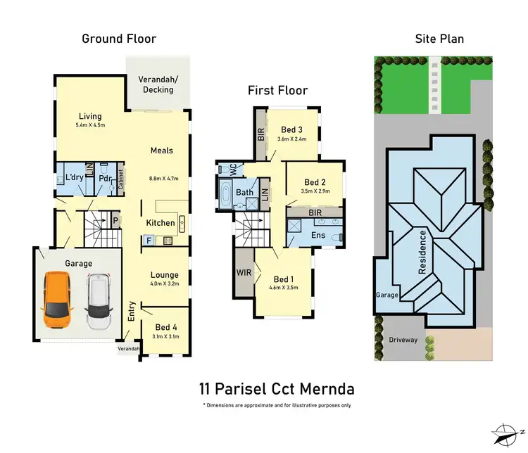 Floorplan of Homely house listing, 11 Parisel Circuit, Mernda VIC 3754